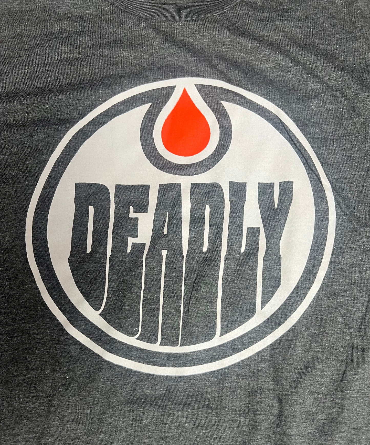Grey Deady Oilers T-Shirt
