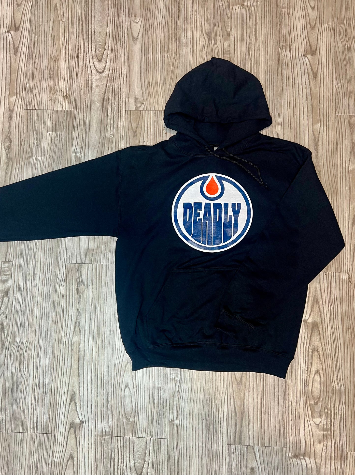 Black Deadly Oilers Hoodies